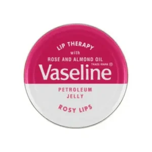 فازلين جيلي بتروليم مرطب معالج للشفاه وردي 20 جم | Vaseline Lip Therapy Petro. Jelly 20Gm Rose