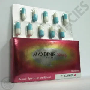 ماكسدينير 300 مجم 10 كبسولة | Maxdinir 300 Mg 10 Cap