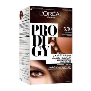 لوريال برودجي بيرمنينت صبغة شعر بدون امونيا تان لايت جولدن براون 5.30 | Loreal Prodigy Permanent H.color 5.30 Tan / Light Golden Brown