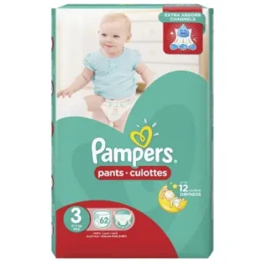 بامبرز حفاضات اطفال ميديام بانتس رقم (3) 62 قطعة | Pampers Diapers Kids Medium Pants No (3) 62 Piece