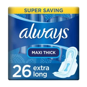 الويز فوط صحيه كول دراي ماكسي باد جامبو طويل جدا بالصبار 26 قطعه ( عرض خاص) | Always Pads Sanitary Cool Dry Maxi Pad Jumbo Long Very With Aloe 26 Piece ( Offer Special)
