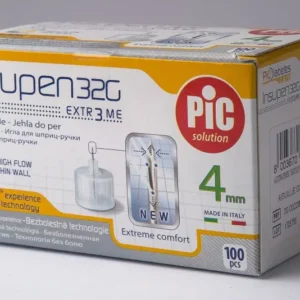 بيك شكاكات انسولين 4 م 100 قطعة | Pik Shkakat Insulin 4 M 100 Piece
