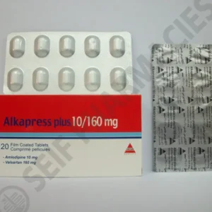 ألكابرس بلس 10 / 160 مجم 20 قرص | Alkapress Plus 10 / 160 Mg 20 Tab