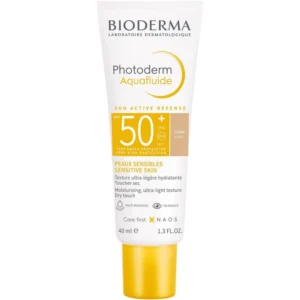 بايوديرما فوتوديرم اكوا فلويد لايت تينتد بمعامل حماية +50 / 40 مل | Bio. Photoderm Aqua Fluid Claire/Light Tinted Sun 40Ml Spf50+