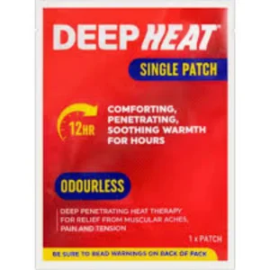 ديب هيات (أودورليس) 1 سينجل باتك | Deep Heat (Odourless) 1 Single Patch