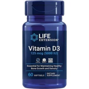 فيتامين - دي3 5000 وحدة دولية 60 كبسولة جيلاتينية | Vitamin - D3 5000 I.U. 60 Softgel