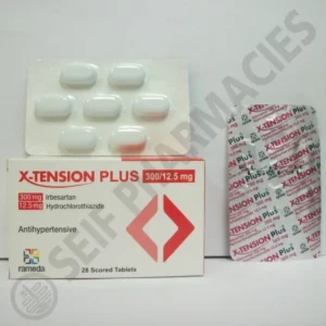 إكس - تينجن بلس 300 / 12.5 مجم 28 قرص | X - Tension Plus 300 / 12.5 Mg 28 Tab