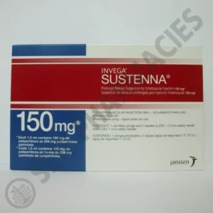 إينفيجا سوستينا 150 مجم / 1.5 مل 1 بري-معبأ سرنجة | Invega Sustenna 150 Mg / 1.5 Ml 1 Pre-Filled Syringe