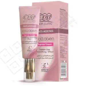 ايفا كولاجين ثري دي اكسبريس كريم للتنعيم الفوري لخطوط الوجه 40 مل | Eva Collagen Three D Aksbrys Cream Lltnaym Alfwry Lkhtwt Face 40 Ml
