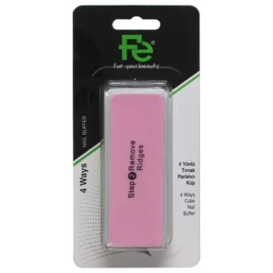 في ظفر بوفير 4 أوايس 047 (0214) ملمع 4 وجه عازلة | Fe Nail Buffer 4 Ways 047 (0214) Mlma 4 Face Aazla