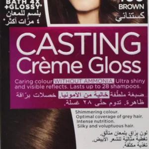لوريال كاستنج صبغة شعر لامعة خالية من الامونيا كريم / 400 براون | Loreal Casting Gloss H.color Cr. 400 Brown