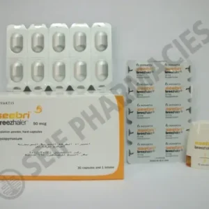سيبري بريزهالير 50 ميكروجرام 30 كبسولة + بخاخ جديد | Seebri Breezhaler 50 Mcg 30 Cap + Inhaler New