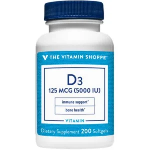 فيتامين - دي3 5000 وحدة دولية 200 كبسولات جيلاتينية | Vitamin - D3 5000 I.U. 200 Softgels