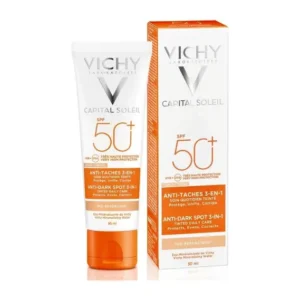 فيشي كابيتال سوليل مضاد للبقع الداكنة والالتهابات 3فى1 (ملون) بمعامل حماية +50 / 50مل | Vichy Kabytal Swlyl Anti Llbqa Aldakna Walalthabat 3In1 (Tinted) Factor Protection +50 / 50Ml