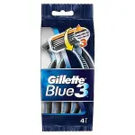 جيليت بلو ثري ماكينه حلاقة 4 قطع سيمبل | Gillette Blue Three Makynh Shaving 4 Pieces Symbl