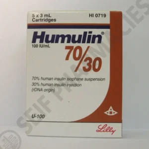 هومولين -إم3- 70/30 100 وحدة دولية/مل 5 خرطوشة 3 مل | Humulin -M3- 70/30 100 Iu/Ml 5 Cartridges 3 Ml