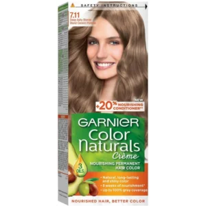 غارنييه صبغه شعر كولور ناتشرالز كريم / 7.11 ديب اش بلوند | Garnier Color Naturals H.cr. 7.11 Deep Ash Blonde