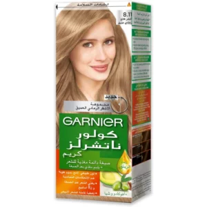 غارنييه صبغه شعر كولور ناتشرالز كريم / 8.11 ديب لايت اش بلوند | Garnier Color Naturals H.cr. 8.11 Deep Light Ash Blonde