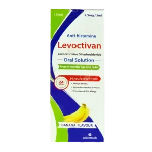 ليفوكتيفان 2.5 مجم / 5 مل شراب 120 مل | Levoctivan 2.5 Mg / 5 Ml Syrup 120 Ml