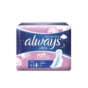 الويز الترا ثين فوط صحية ملمس قطنى طويله جدا /نايت بالاجنحه7 قطع | Always Ultra Thyn Pads Sanitary Texture Qtna Long Very /Night Balajnhh7 Pieces