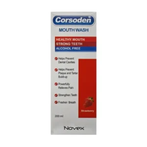 كورسودين فم . غسول 200 مل (فراولة) | Corsoden Mouth . Wash 200 Ml (Strawberry)