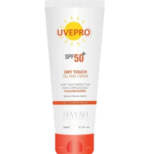 يوفبرو زيت جاف الملمس بدون كريم بمعامل حماية +50 للبشرة الدهنية 50 مل | Uvepro Dry Touch Oil Free Cr Spf 50+ 50Ml Oily