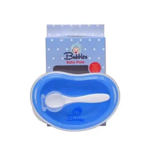 بابلز طبق لبني سيليكون | Bubbles Tbq Light Blue Silicone