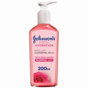 جونسون اند جونسون فريش هيدرات ميسلار جل منظف بماء الورد 200 مل | J&J Fresh Hydrat Micellar Cleans Gel 200Ml Rose Water
