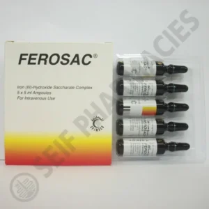 فيروساك 100 مجم / 5 مل 5 أمبول | Ferosac 100 Mg / 5 Ml 5 Amp