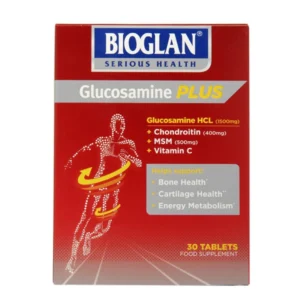 جلوكوزامين بلس (كوندرويتين 400 + مسم 500 + فيتامين. سي) 30 قرص | Glucosamine Plus (Chondroitin 400 + Msm 500 + Vit. C) 30 Tab
