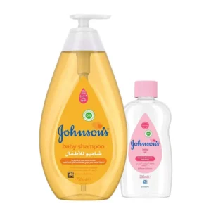 جونسون اند جونسون ( شامبو اطفال 750 مل + زيت اطفال جولد 200 مل ) ( عرض خاص ) | J&J Baby Sh. 750Ml+Baby Oil 200Ml Gold (New) #