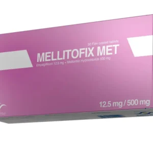 ميليتوفيكس ميت 12.5 مجم / 500 مجم 30 قرص | Mellitofix Met 12.5 Mg / 500 Mg 30 Tab