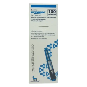 ريزوديج فليكستوك 100 آي.يو / مل 1 معبأ مسبقًا قلم 3 مل | Ryzodeg Flextouch 100 I.U / Ml 1 Prefilled Pen 3 Ml