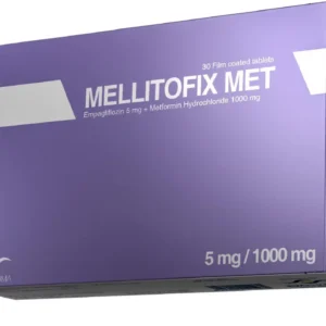 ميليتوفيكس ميت 5 مجم / 1000 مجم 30 قرص | Mellitofix Met 5 Mg / 1000 Mg 30 Tab