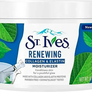 ستيفز ايلاستين كريم مرطب بالكولاجين لبشرة متجددة برطمان 283 جم | St.ives Renewing Moist. Cr. 283Gm Collagen&Elastin Jar