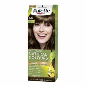 باليت صبغة شعر كريم بيرماننت ناتشورال لايت براون 5.0 | Palette Hair Dye Hair Cream Byrmannt Natural Light Brown 5.0