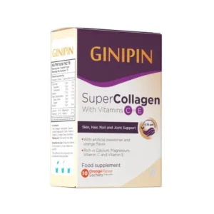 جينيبين سوبر كولاجين 10 اكياس بالبرتقال | Ginipin Super Collagen (Orange) 10 Sachets
