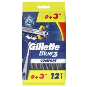 جيليت بلو ثري كمفورت 9 +3 قطع ( عرض خاص ) | Gillette Blue Three Comfort 9 +3 Pieces ( Offer Special )