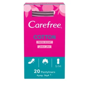 جونسون اند جونسون كير فري فوط صحية قطن عطر منعش 20 قطعه | Johnson And Johnson Care Free Pads Sanitary Cotton Perfume Refreshing 20 Piece
