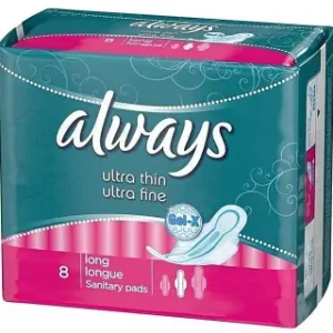 الويز الترا ثين فوط صحيه طويله 8 قطع | Always Ultra Thyn Pads Sanitary Long 8 Pieces