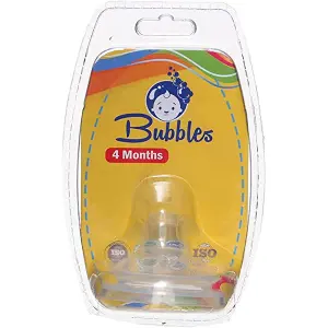 بابلز حلمة ناتشورال سيليكون 4 - شهر | Bubbles Nipple Natural Silicone 4 - Month