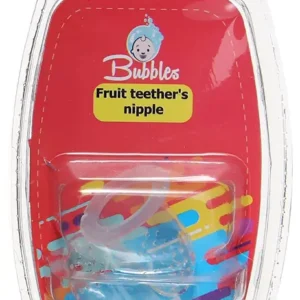 بابلز غيار حلمة عضاضة فواكة سيليكون 2 قطعه | Bubbles Dressing Nipple Teether Fwaka Silicone 2 Piece