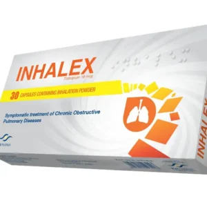 إينهاليكس 18 ميكروجرام 30 بودرة بخاخ كبسولات + جهاز | Inhalex 18 Mcg 30 Pwd Inhaler Caps + Device