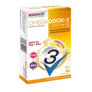 أوميجادوكس - 3 1000 مجم 30 كبسولة | Omegaddox - 3 1000 Mg 30 Cap