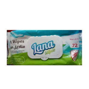 Lana Wipes Wet Alcohol 72 Wipe