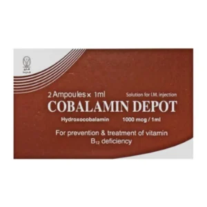 كوبالامين - ديبو - 1000 ميكروجرام/1 مل 2 امبول | Cobalamin - Dybw - 1000 Mcg/1 Ml 2 Amp