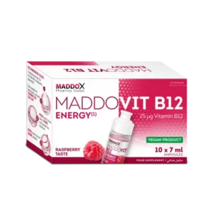 مادوفيت بي12 إنرجي 25 ميكروجرام فموي 10 أمبول إكس 7 مل | Maddovit B12 Energy 25 Mcg Oral 10 Amp X 7 Ml