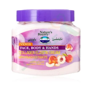 ناتشرز باونتي فينوس كولاجين إيلاستين كريم. 200مل خوخ | Natures Bounty Venos Collagen Elastin Cr. 200ml Peach