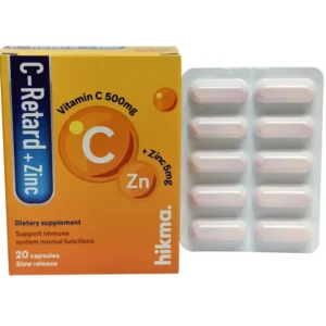 سي - ريتارد + زنك ( فيتامين. سي 500 مجم) 20 كبسولة | C - Retard + Zinc ( Vit. C 500 Mg) 20 Cap
