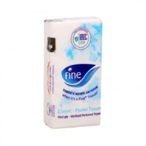 فين تيسويس 10قطع # مناديل جيب للبرد والحساسية | Fine Tissues 10pcs # Wipes Pocket Llbrd Walhsasya